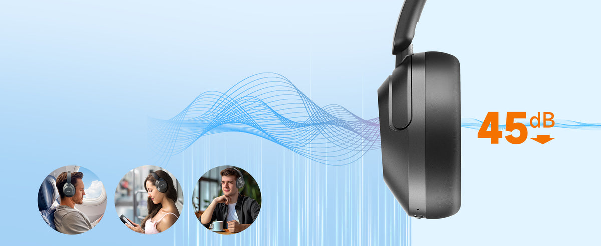 Active Noise Cancellation up to 45dB