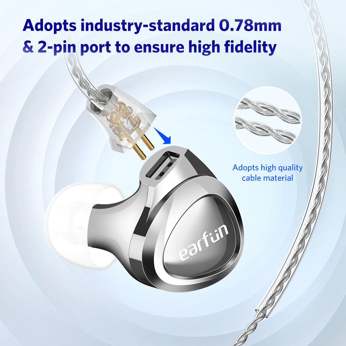 EarFun EH100 Triple Driver Hybrid HiFi Wired Earphone